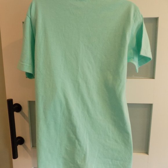 Alstyle Mint Green Short Sleeve Jar W/Embroidered T T- Shirt Size S Women's NWOT - Picture 3 of 3